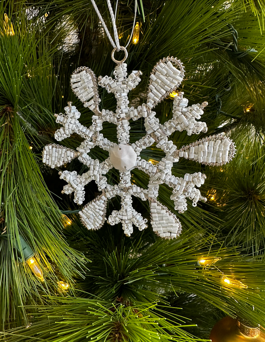 Beaded Wire Snowflake