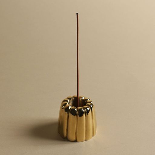Brass Canelé Candle and Incense Holder