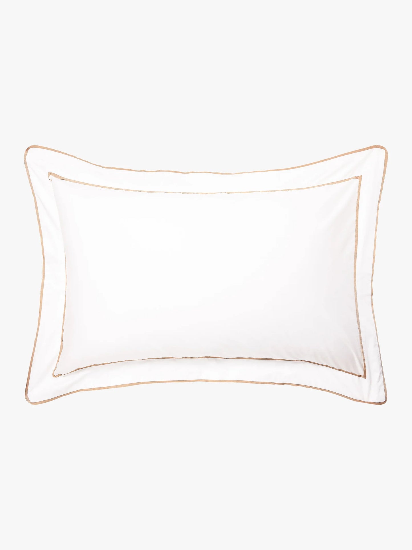 Grosgrain Caramel Egyptian Cotton Pillowcases Pair