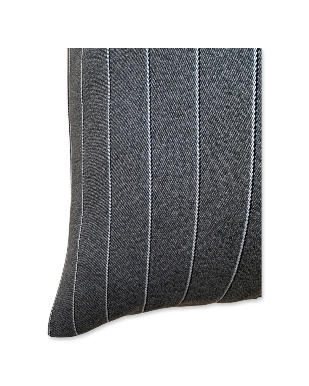 Pinstripe Charcoal Cushion